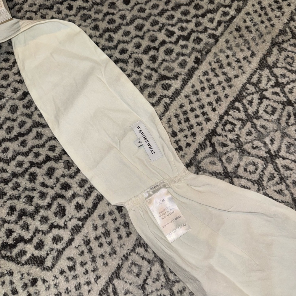 WeWoreWhat Bandana Wrap Linen Halter Top - Picture 3 of 4